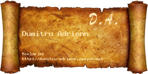 Dumitru Adrienn névjegykártya